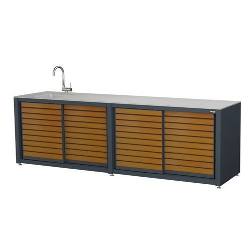 Outdoor-Küche - CookOUT® LINIS 286 - Dukin d.o.o. - modern / Edelstahl / Aluminium