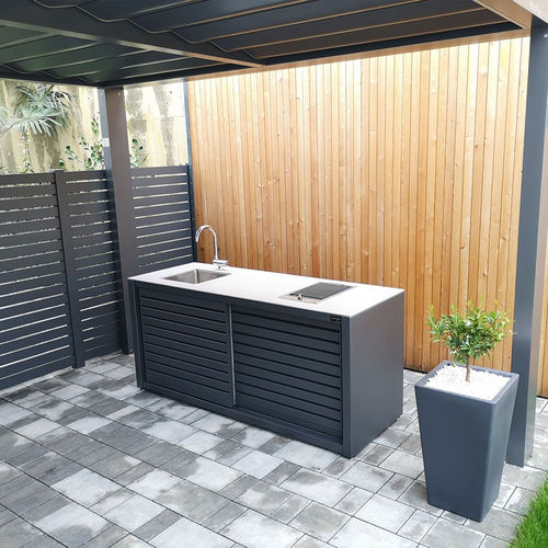 Outdoor-Küche - CookOUT® LINIS 195 - Dukin d.o.o. - modern / Edelstahl / Aluminium
