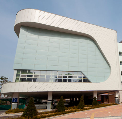 Paneel-Fassadenverkleidung - ALUSTEEL - DSP Co., Ltd. - Aluminium / nachhaltig / glatt
