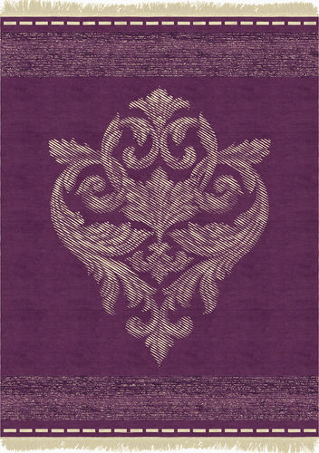 Moderner Teppich - BEATRICE - Tapis Rouge - Motiv / Wolle / Seide