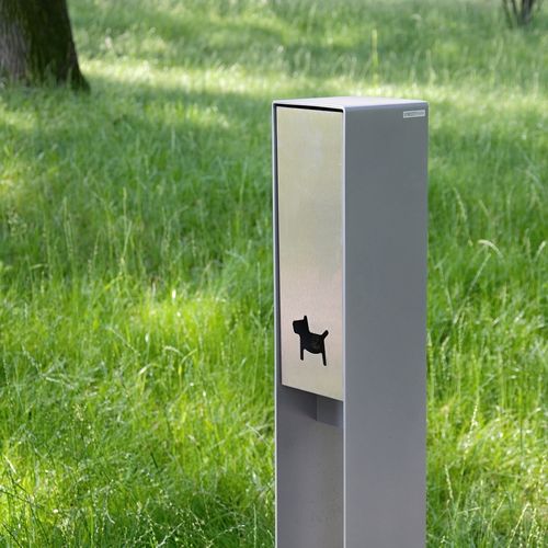 Bodenstehender Hundekotbeutelspender - RAILA DOG - STREETPARK s.r.o. - für öffentliche Bereiche / galvanisiertem Stahl