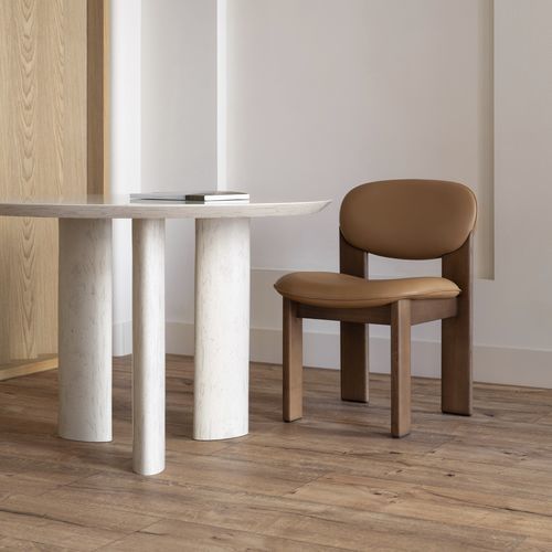 Moderner Stuhl - Archipen  - NOOM - für den Innenraum / Leder / Gestell aus Esche