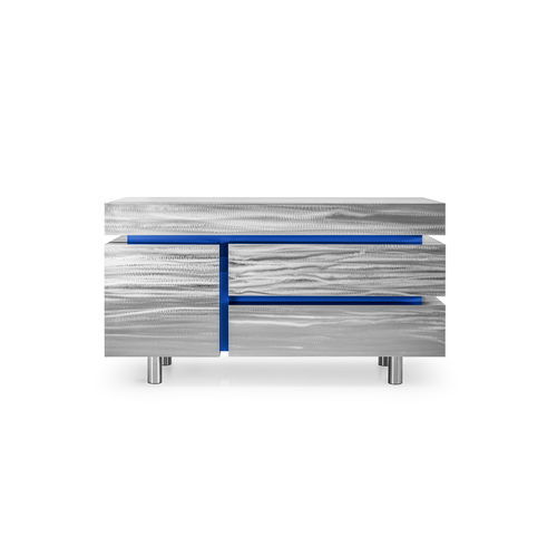 Modernes Sideboard - Gerrit CS1 - NOOM - MDF / Edelstahl / mit Schubladen