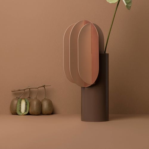 Moderne Vase - Gabo  - NOOM - Messing / Kupfer / aus lackiertem Stahl