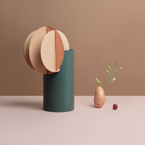 Moderne Vase - Delaunay  - NOOM - Messing / Kupfer / aus lackiertem Stahl