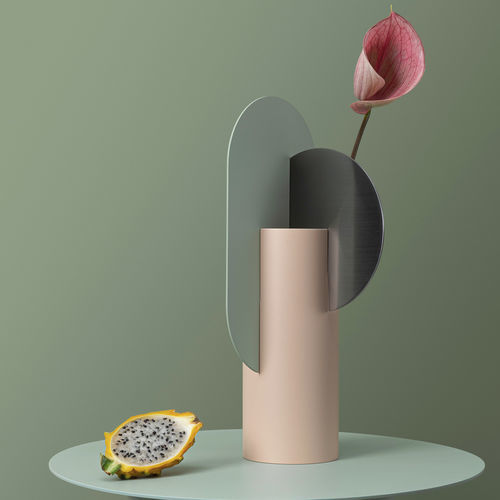 Moderne Vase - Yermilov  - NOOM - Messing / Kupfer / aus lackiertem Stahl