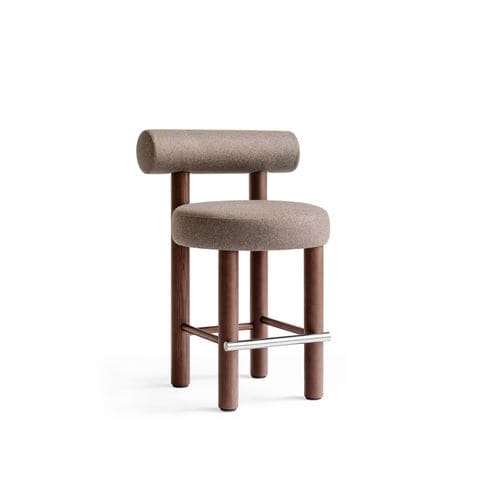 Moderner Barstuhl - Gropius CS2 - NOOM - für den Innenraum / Stoff / Gestell aus Holz
