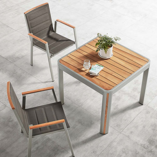 Moderner Esszimmerstuhl - HY-40020 - Howvin outdoor furtniture - für Garten / Textilene / Verbundholz