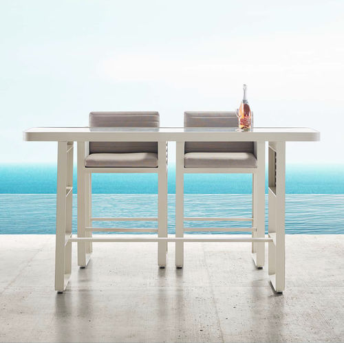 Moderner Stehtisch - HY-50016Z - Howvin outdoor furtniture - Metall / Gestell aus Metall / rechteckig