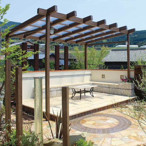 Selbsttragende Pergola - 廊架4 - Howvin outdoor furtniture - Holz / Holzdach