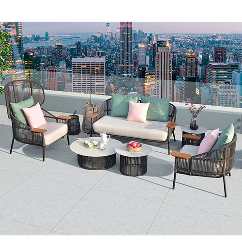 Sofa / originelles Design - H-28118 - Howvin outdoor furtniture - für Außenbereich / Stoff / Kordel