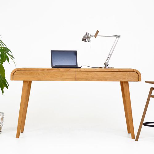 Bodenstehender Schreibtisch - KON - MB Oaksas - modern / Holz / gerade