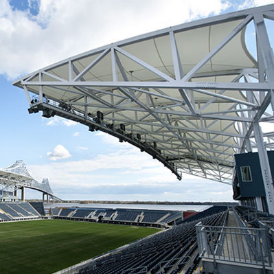 Metallrahmen-Flächentragwerk - ICON INTERIORS AND EXTERIORS - für Abdeckung / für Stadion