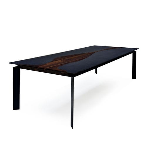 Moderner Tisch - ENES - Mikodam - Holz / Metall / Keramik