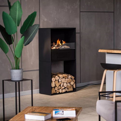 Bioethanol-Kamin - MOSSWOOD   - Neverdark - freistehend / bodenstehend / Einseitig