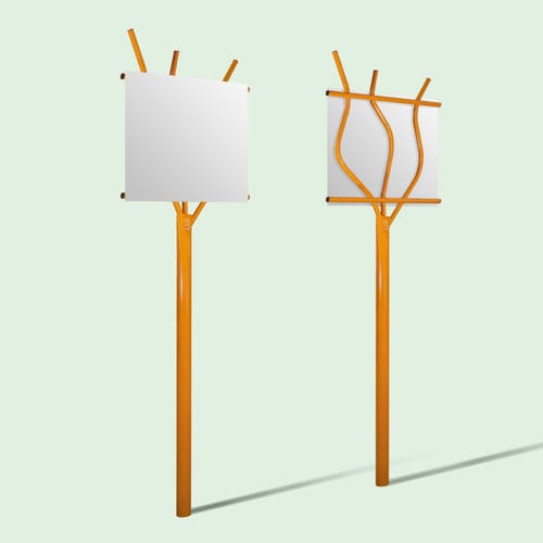 Mast für Anzeigetafel - Tree  - PROVERA SRL - aus lackiertem Metall