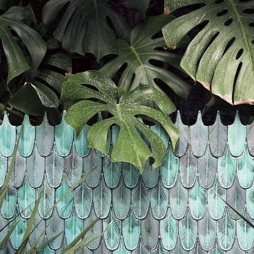 Keramik-Mosaikfliese - PLUMAGE - BOTTEGANOVE - poliert / für den Innenraum / Wand
