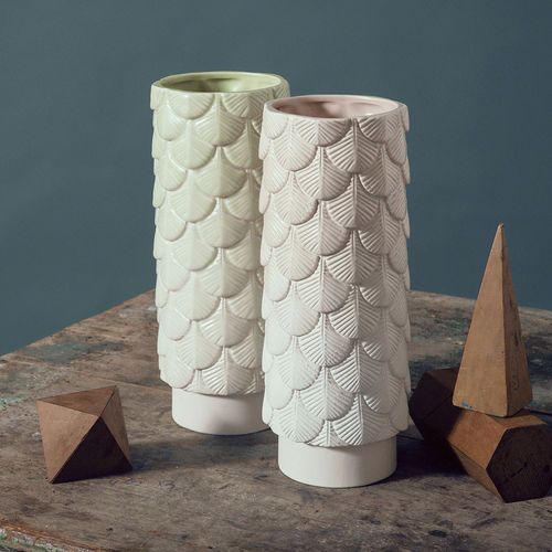 Moderne Vase - PLUMAGE - BOTTEGANOVE - Limoges-Porzellan / handgefertigt