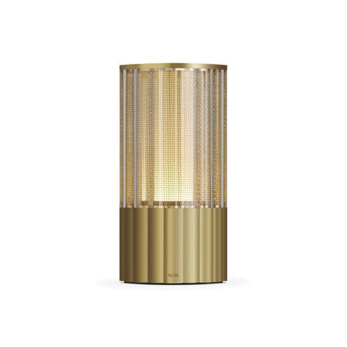Tischlampe - REEDED 80/100MM - Voltra Lighting - Messing / aus verchromtem Metall / Bronze