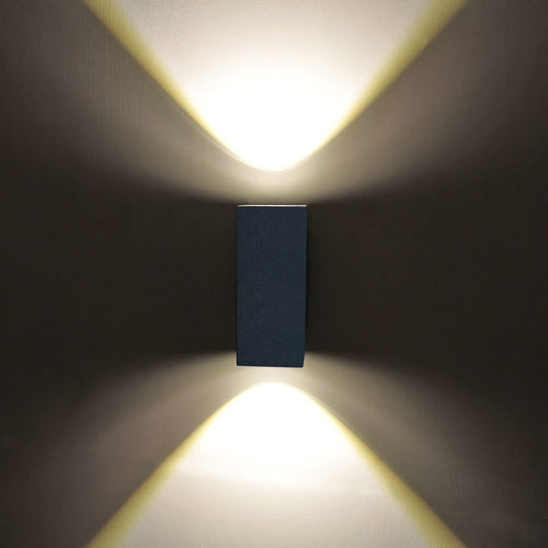 Moderne Wandleuchte - TAVI - Lucande - für Außenbereich / Aluminium / rechteckig