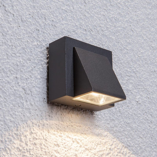 Moderne Wandleuchte - MARIK - Lucande - für Außenbereich / Aluminium / Glas