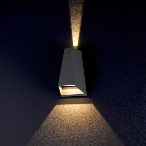 Moderne Wandleuchte - JENRIK - Lucande - für Außenbereich / Aluminium / Glas