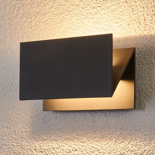 Moderne Wandleuchte - MEJA - Lucande - für Außenbereich / Aluminium / Glas