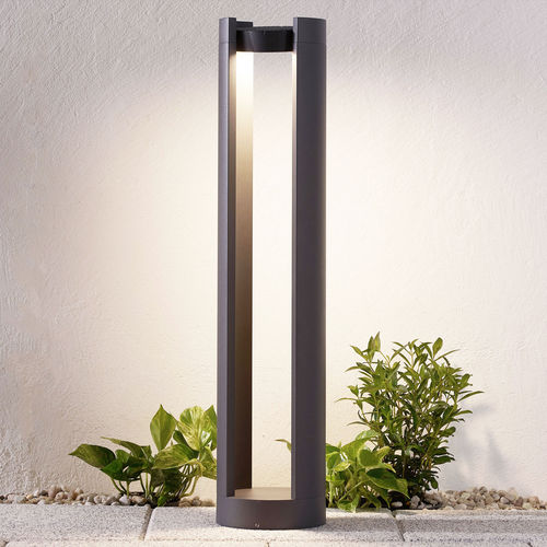 Leuchtpoller für Garten - DYLEN - Lucande - modern / Aluminiumguss / Glas