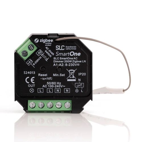 Dimmer auf DIN-Schiene / WiFi - SLC SmartOne AC Dimmer Mini 200W Zigbee - The Light Group