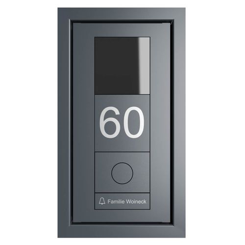 Edelstahl-Türstation - GOETHE UP - Briefkasten Manufaktur Lippe GmbH - Wohnbereich / Einbau / für Außenbereich