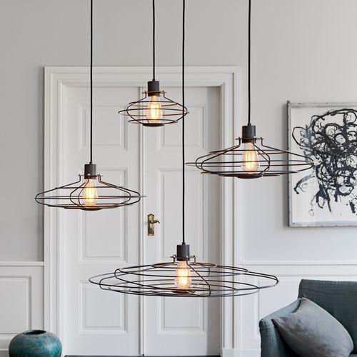 Hängelampe - RADIO - Halo Design - Metall / modern / mit Kabel