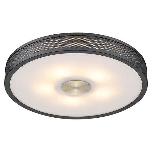 Moderne Deckenleuchte - FRAME - Halo Design - rund / Messing / LED