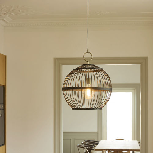 Hängelampe - STOCKHOLM NORDIC EDITION - Halo Design - Messing / Holz / modern