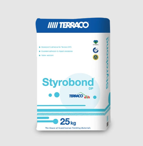Schutz-Klebemörtel - STYROBOND DP   - Terraco LLC. Ltd - wasserdicht / für Wärmedämmverbundsysteme WDVS / Acryl