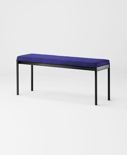 Moderne Bank - MIES - MILLION - Stahl / Stoff / Leder