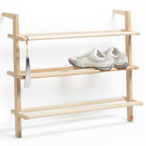 Modernes Schuhregal - GASTON - SIDE BY SIDE - Wand / Esche / für Privatgebrauch