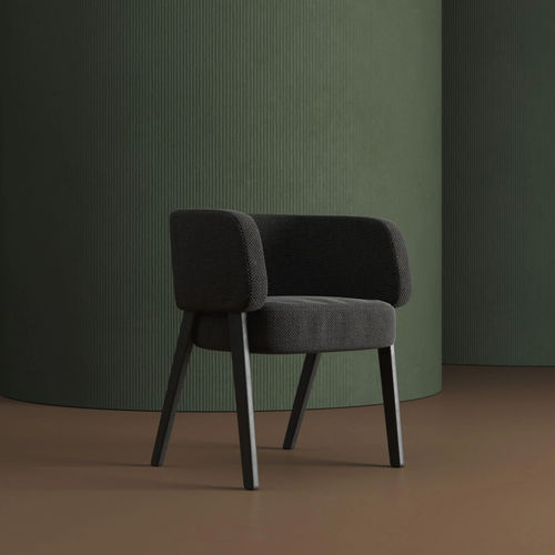 Moderner Stuhl - ELK - Sergey Makhno Product - für den Innenraum / Stoff / Gestell aus Holz