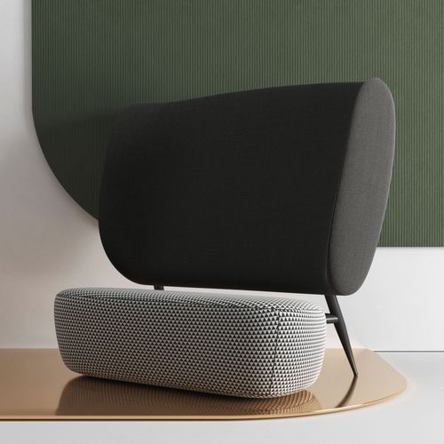 Modernes Sofa - ELEPHANT M7 - Sergey Makhno Product - Stoff / Hochlehner / grau