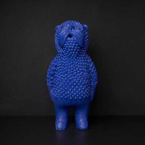 Keramik-Skulptur - DIDO MYKHAS - Sergey Makhno Product - bodenstehend / blau / Tier
