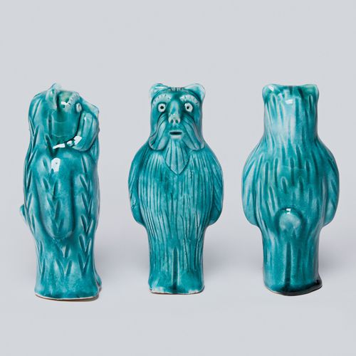 Keramik-Skulptur - DIDO KUTS - Sergey Makhno Product - bodenstehend / blau / braun