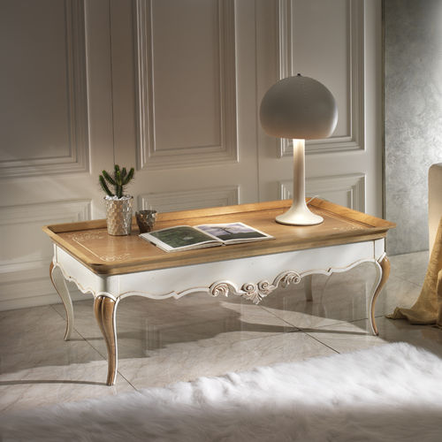 Stil-Couchtisch - M 508/B - MOLETTA MOBILI - lackiertes Holz / Gestell aus Holz / rechteckig