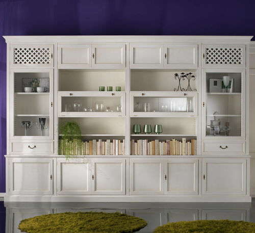 Modul-Bücherregal - R 08 - MOLETTA MOBILI - klassisch / lackiertes Holz / maßgefertigt