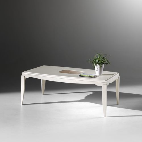 Klassischer Couchtisch - ST 512 - MOLETTA MOBILI - lackiertes Holz / Gestell aus Holz / rechteckig