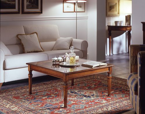 Klassischer Couchtisch - D 502 - MOLETTA MOBILI - aus Kirschbaum / mit