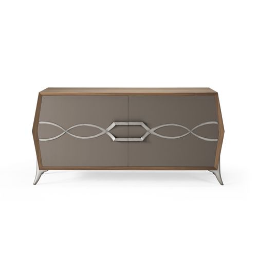 Modernes Sideboard - AN 102/B - MOLETTA MOBILI - Nussbaum / maßgefertigt / mit Schwingtür