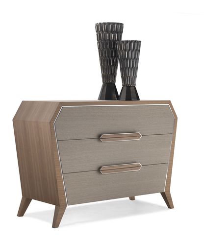 Moderne Kommode - AN 742 C - MOLETTA MOBILI - Nussbaum / 3 Schubladen / Farbe anpassbar