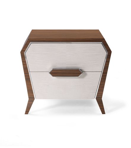 Moderner Nachttisch - AN 741 P - MOLETTA MOBILI - Holz / Gestell aus Holz / mit Schublade