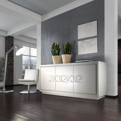 Modernes Sideboard - ST 113 B - MOLETTA MOBILI - Esche / maßgefertigt / mit Schwingtür