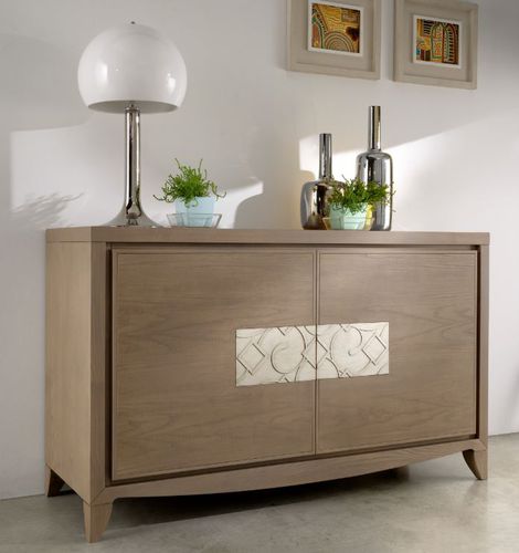 Modernes Sideboard - ST 112 P - MOLETTA MOBILI - Esche / mit Schwingtür / mit 4 Beinen