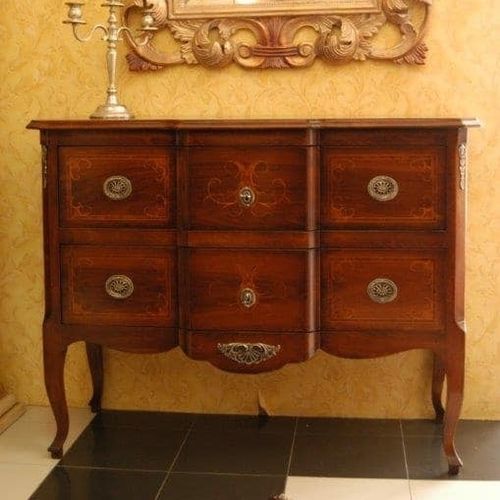 Kommode mit hohen Beinen - M700 - MOLETTA MOBILI - Stil / Nussbaum / individuell gestaltbar